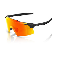 100% Aerocraft ochelari de soare Soft Tact Black, HiPER Red Multilayer Mirror