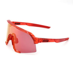 100% S3 LE ochelari de soare, Gloss Translucent Red, Hiper Red Mirror - Peter Sagan