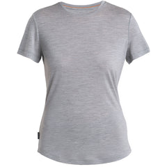 Icebreaker 125 Cool Lite Sphere III Merino tricou pentru femei cu mânecă scurtă, gri deschis
