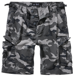 Brandit BDU pantaloni scurți Ripstop, grey camo