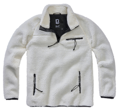 Brandit Teddyfleece Troyer geacă fleece, albă