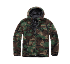 Brandit Teddyfleece Worker geacă fleece cu glugă, woodland