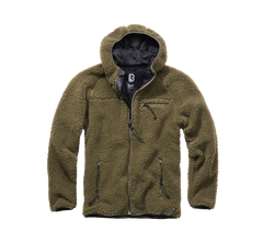 Brandit Teddyfleece Worker geacă fleece cu glugă, oliv