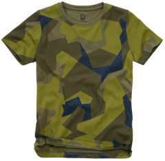 Brandit tricou pentru copii cu mânecă scurtă, Swedish camo