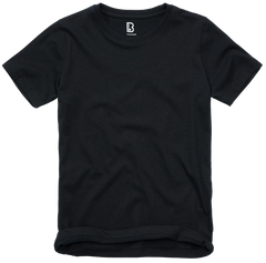 Brandit tricou pentru copii cu mânecă scurtă, negru