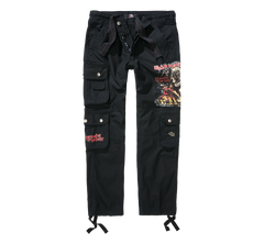 Brandit Iron Maiden Pure Slim pantaloni, negri