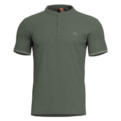 Pentagon Levantes Henley Stripes tricou, camo green