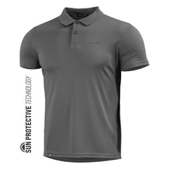 Pentagon Anassa tricou polo, cinder grey