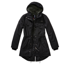 Brandit Marsh Lake parka pentru femei geacă de iarnă cu glugă, neagră