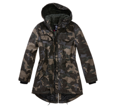 Brandit Marsh Lake parka de iarnă pentru femei cu glugă, Darkcamo