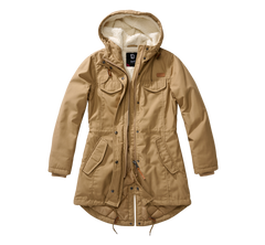 Brandit Marsh Lake parka pentru femei geacă de iarnă cu glugă, Kaki