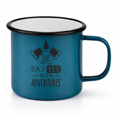 WARAGOD Say Yes To New Adventures cană outdoor, albastră, 355ml