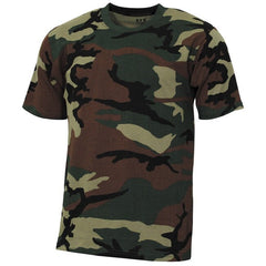 MFH tricou american Streetstyle cu mânecă scurtă, woodland