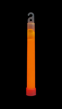 BasicNature baton luminos, portocaliu, 15 cm