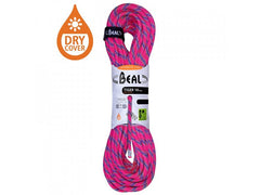 BEAL Tiger Unicore coardă dinamică pentru escaladă de iarnă 10 mm 200 m, fuchsia