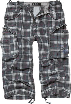 Brandit Industry Vintage pantaloni scurți 3/4, gri închis/mov