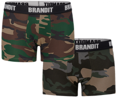 Brandit boxeri pentru bărbați set 2 buc, Woodland-darkcamo