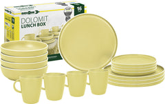 Brunner Lunch Box Dolomit set de tacâmuri de camping, galben