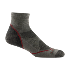 Darn Tough Light Hiker 1/4 șosete ușoare cu pernă, Taupe