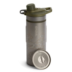 GRAYL GeoPress™ Purifier sticlă de filtrare Titanium + Cook Lid, Olive Drab