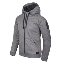 Helikon-Tex URBAN TACTICAL HOODIE hanorac FullZip, Melange Grey