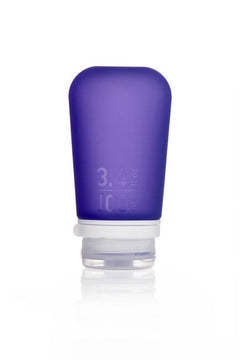 Humangear GoToob+ sticlă de călătorie din silicon/recipient 100 ml, violet