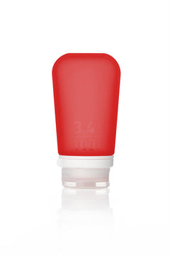 Humangear GoToob+ recipient din silicon pentru lichide, culoare roșie, 100 ml