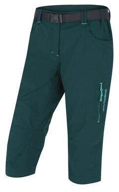 HUSKY Klery 3/4 pantaloni pentru femei, verde închis