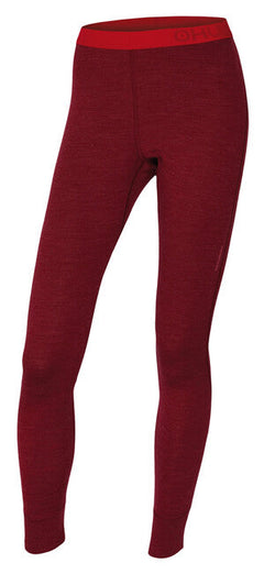 HUSKY Merino pantaloni îmbrăcăminte termică pentru femei, cărămiziu închis