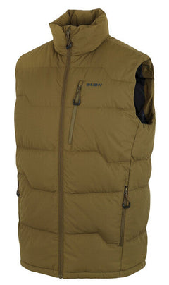 HUSKY Deep vestă puf cu fermoar pentru bărbați, kaki închis, M