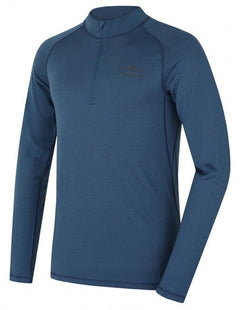 HUSKY Merow Zip tricou termic cu fermoar pentru bărbați M, albastru