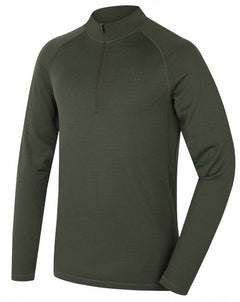 HUSKY Merow Zip tricou termic cu fermoar pentru bărbați M, verde