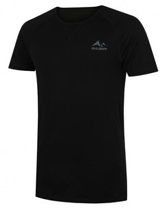 HUSKY Mersa tricou termic pentru bărbați cu mânecă scurtă, negru