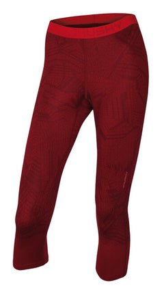 HUSKY Winter Active îmbrăcăminte termică 3/4 pantaloni pentru femei, cărămiziu închis