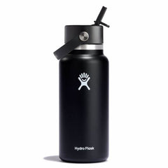 Hydro Flask Wide Flex Straw Cap termosticlă largă cu pai 32 OZ / 946 ml, negru