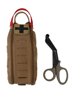 Mil-Tec IFAK Rapid Pack trusa tactică cu foarfece, dark coyote