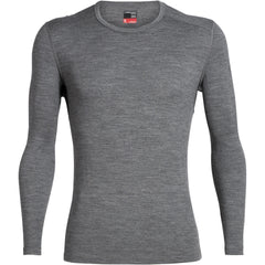 Icebreaker 260 Oasis tricou termic pentru bărbați cu mânecă lungă, gri