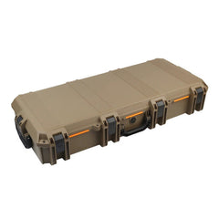 Leguon Bastion husă tactică etanșă și rezistentă la șocuri pentru armă cu roți și încuietori de siguranță, coyote
