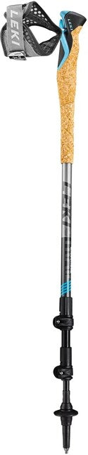 LEKI Cross Trail TA bețe de trekking, antracit închis-antracit deschis-albastru deschis, 100 - 135 cm