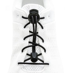 Lock Laces șireturi pentru pantofi, black solid