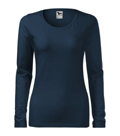 Malfini Slim tricou cu mânecă lungă pentru femei, bleumarin