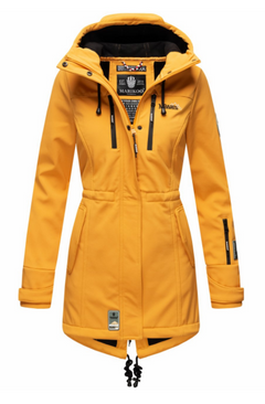 Marikoo ZIMTZICKE geacă softshell pentru femei cu glugă, de iarnă