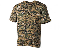 MFH tricou model de camuflaj, digital woodland, 160g/m2