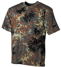MFH tricou model de camuflaj, German flecktarn, 160g/m2