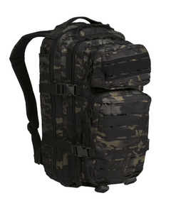 Mil-Tec US Assault Small rucsac Laser Cut, multitarn black, 20L