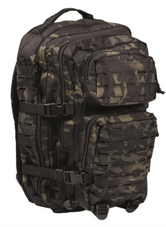 Mil-Tec US Assault Large Laser Cut rucsac, multitarn black, 36L