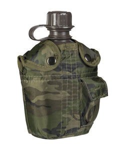 Mil-Tec ploscă US IMPORT 1l cu husă, woodland