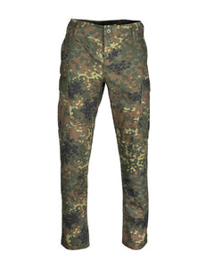 Mil-Tec US BDU SLIM FIT pantaloni de teren rip-stop, flecktarn