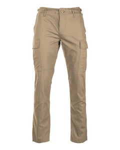 Mil-Tec US BDU SLIM FIT pantaloni de teren rip-stop, kaki