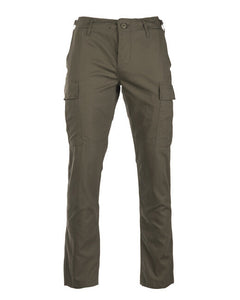 Mil-Tec US BDU SLIM FIT pantaloni de teren rip-stop, oliv